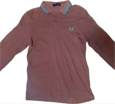 FRED PERRY 長袖ポロシャツ ブラウン
