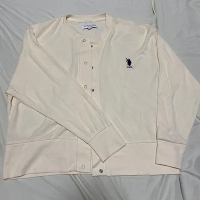 U.S. POLO ASSN. カーディガン オフホワイト F