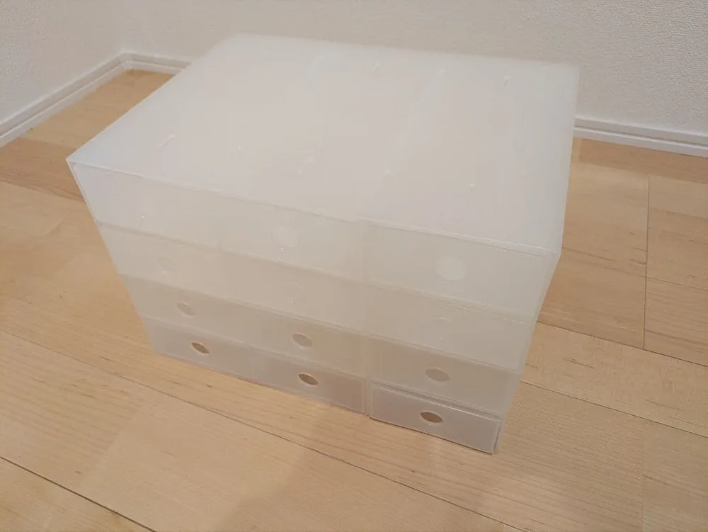 【廃盤品】2個セット 無印良品 ポリプロピレン 半透明 小物収納ボックス 6段