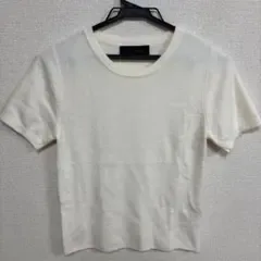 【大人気】ザラ 半袖ニット クリーム S
