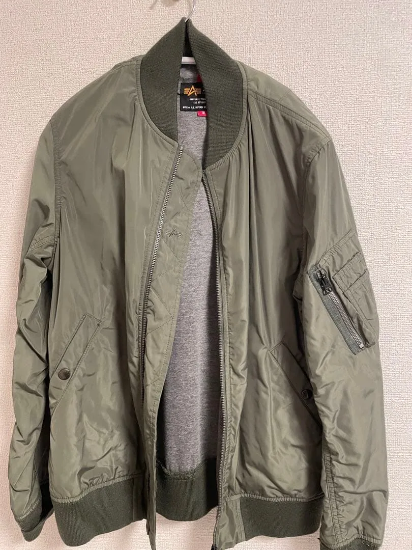 ALPHA INDUSTRIES MA-1 フライトジャケット カーキ M