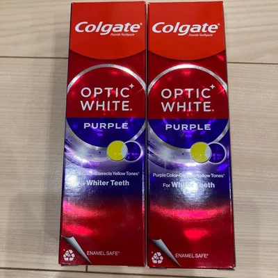 Colgate Optic White Purple 歯磨き粉 2本セット
