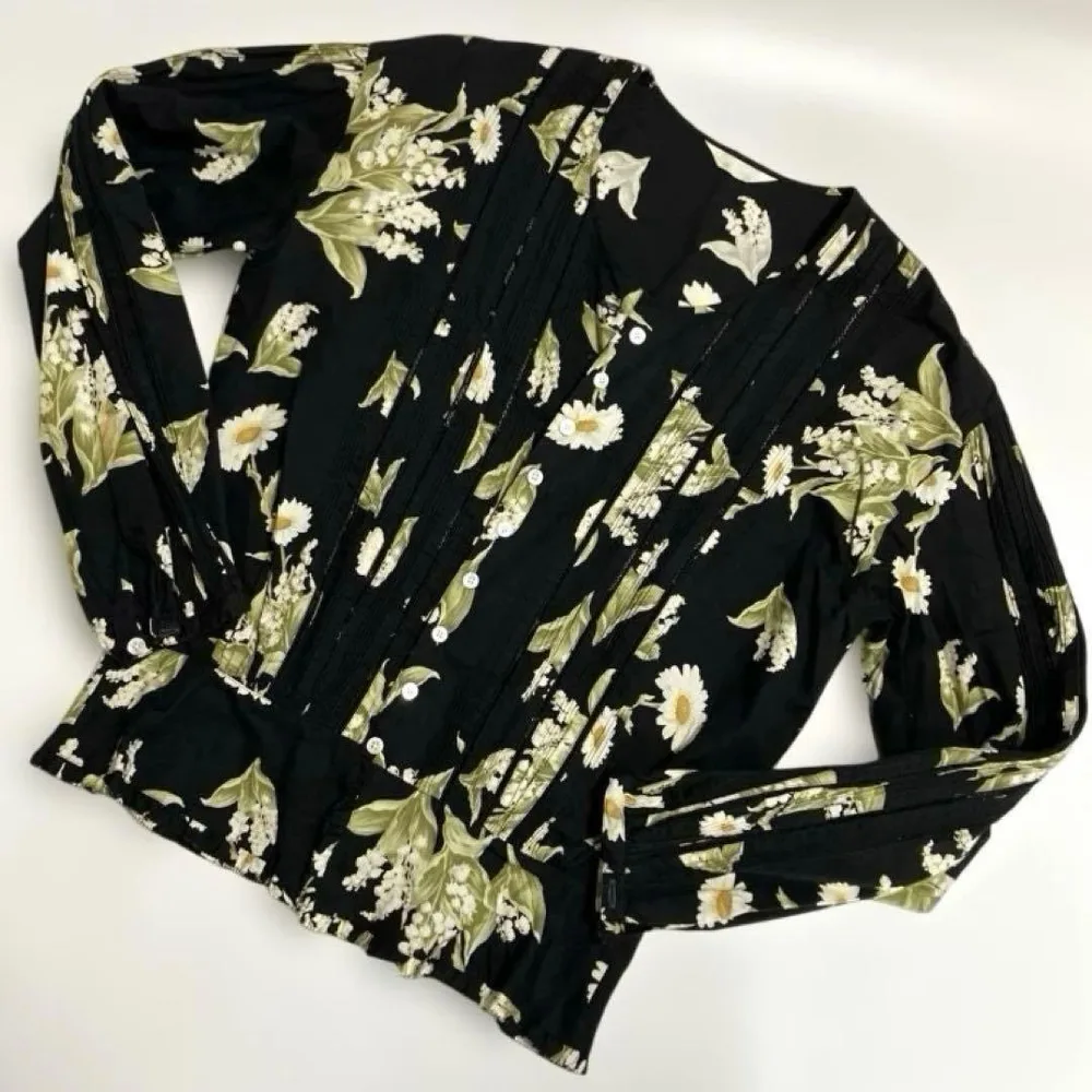 ピンクハウス PINKHOUSE 花柄 ブラウス シャツ すずらん