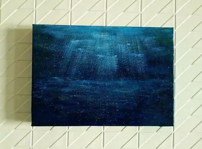 深海の静寂 アクリル画 原画 想像風景画