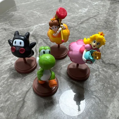 スーパーマリオミニフィギュア チョコエッグ 4点セット