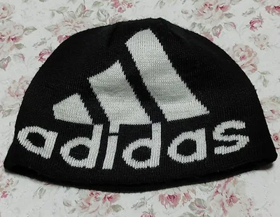 adidas アディダス ニット帽 黒 【USED・古着】