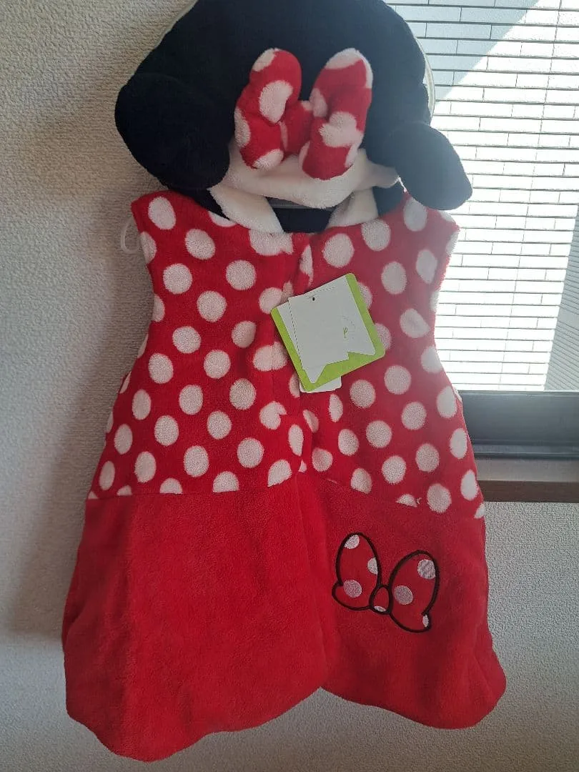 赤字新品 ミニーちゃん 子供服110 ベスト 秋冬 なりきりフリース 女の子
