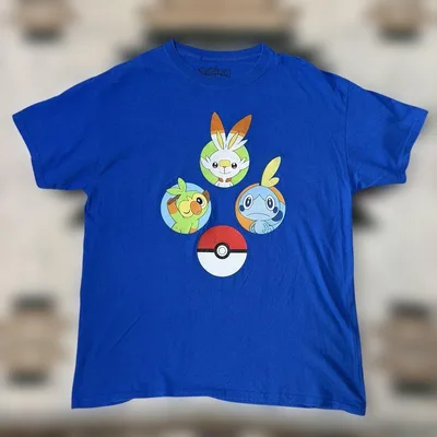 Pokémon ポケモン Tシャツ ブルー Lサイズ