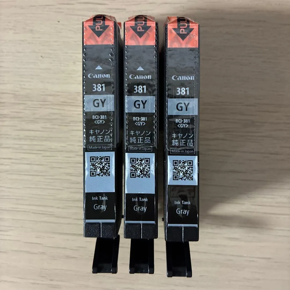 Canon BCI-381GY グレー インクタンク 純正品 3本