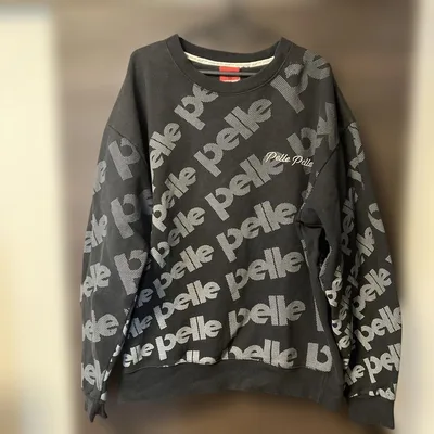 Pelle Pelle 総柄 スウェット ブラック XL
