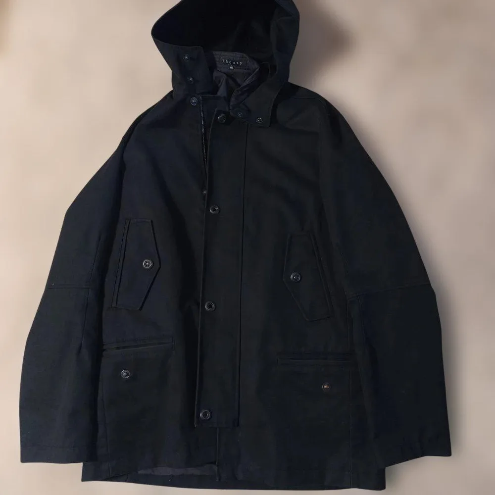 Theory メンズ フーデッドジャケット ブラック 40