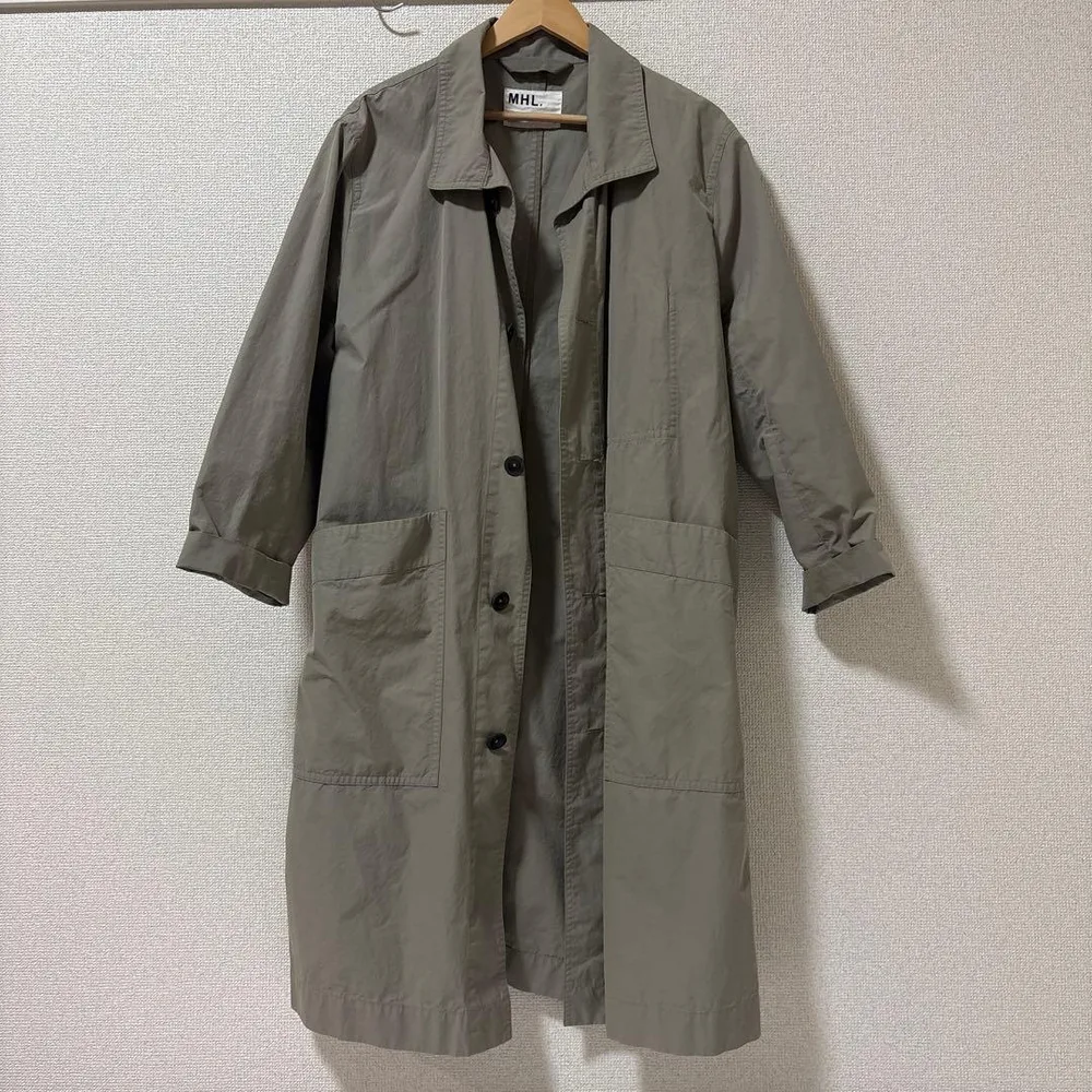 MHL. ステンカラーコート M ベージュ