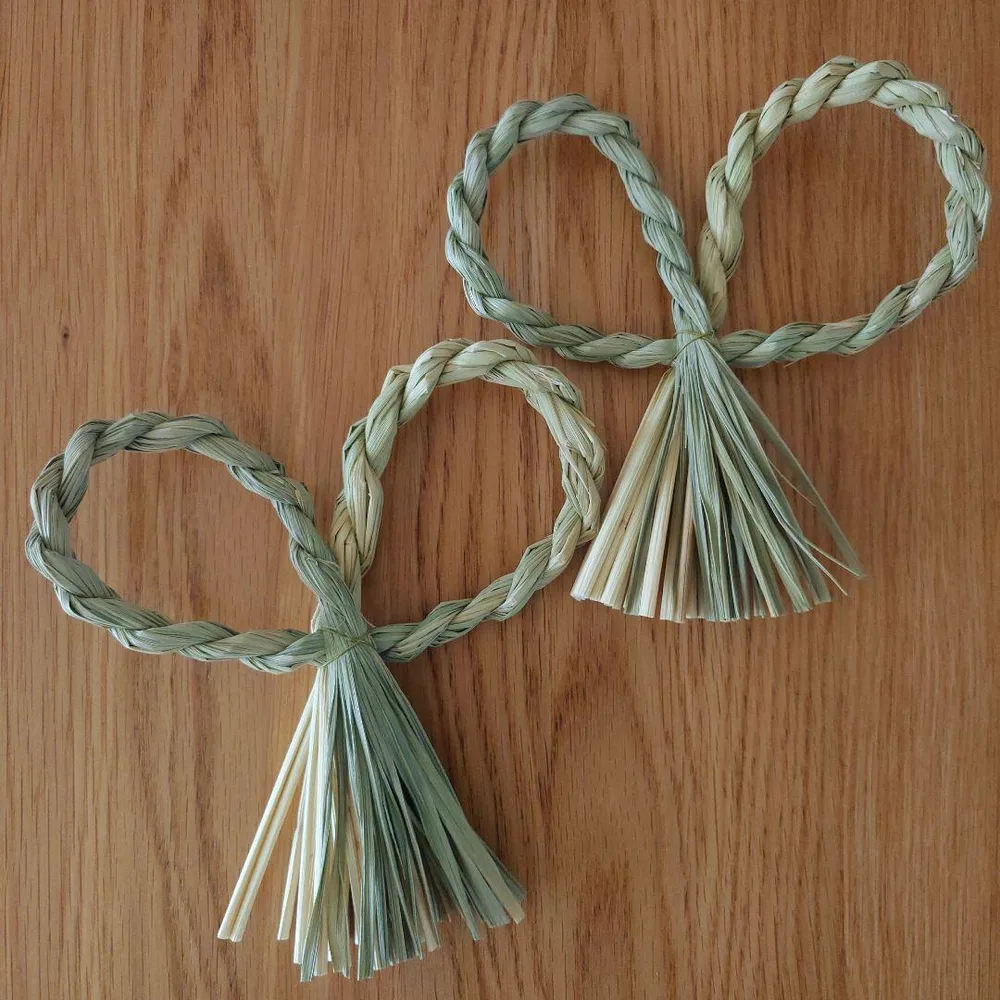 しめ縄 お正月飾り 土台 2個セット ハンドメイド