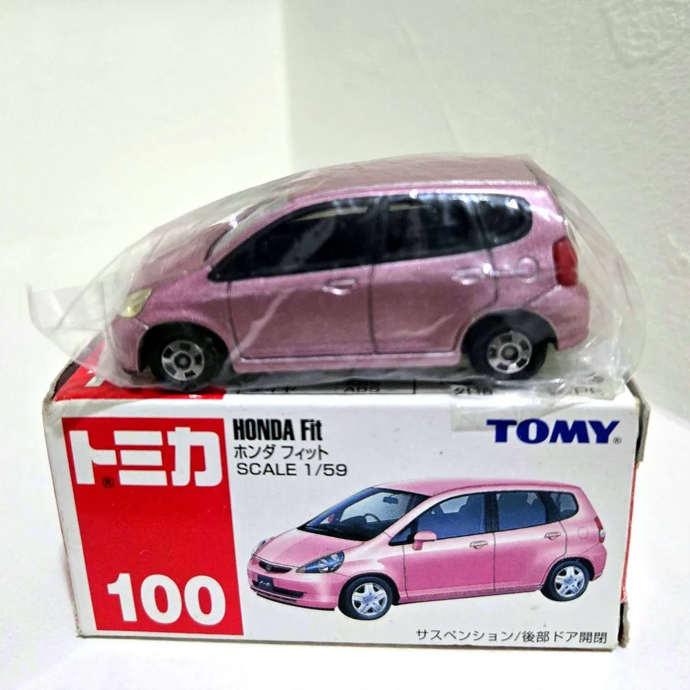 トミカ No.100 ホンダ フィット ピンク 美品 廃版 絶版