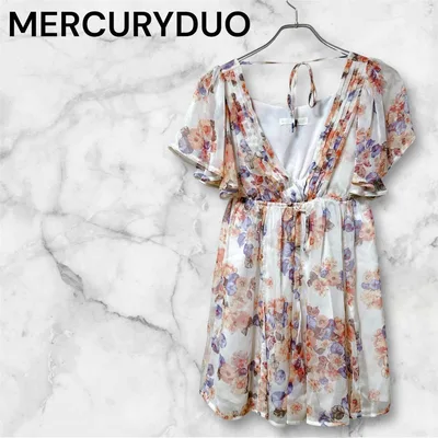『MERCURYDUO』 (F) / チュニック フレンチスリーブ マルチカラー