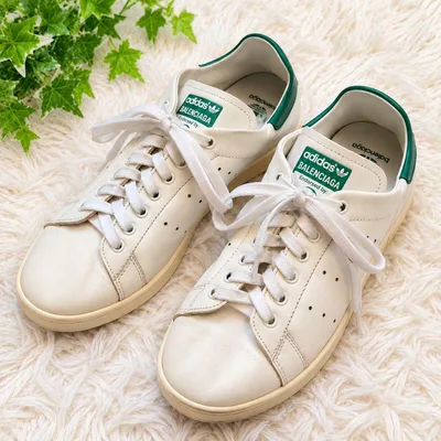 adidas × BALENCIAGA スタンスミス コラボ 23cm 白 緑