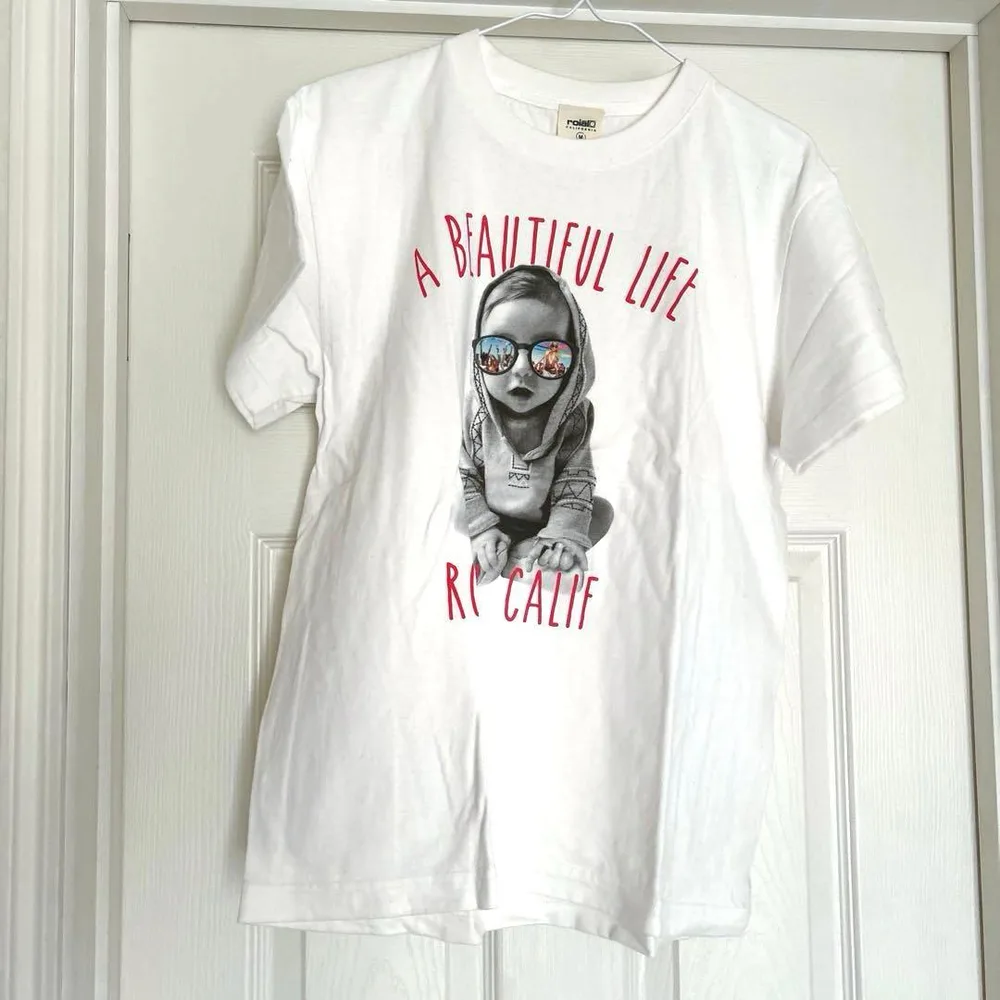 roial フォトプリント 半袖Tシャツ ホワイト サーフ トップス 白