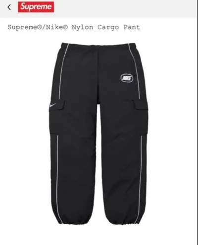 Supreme Nike Nylon Cargo Pant ブラック