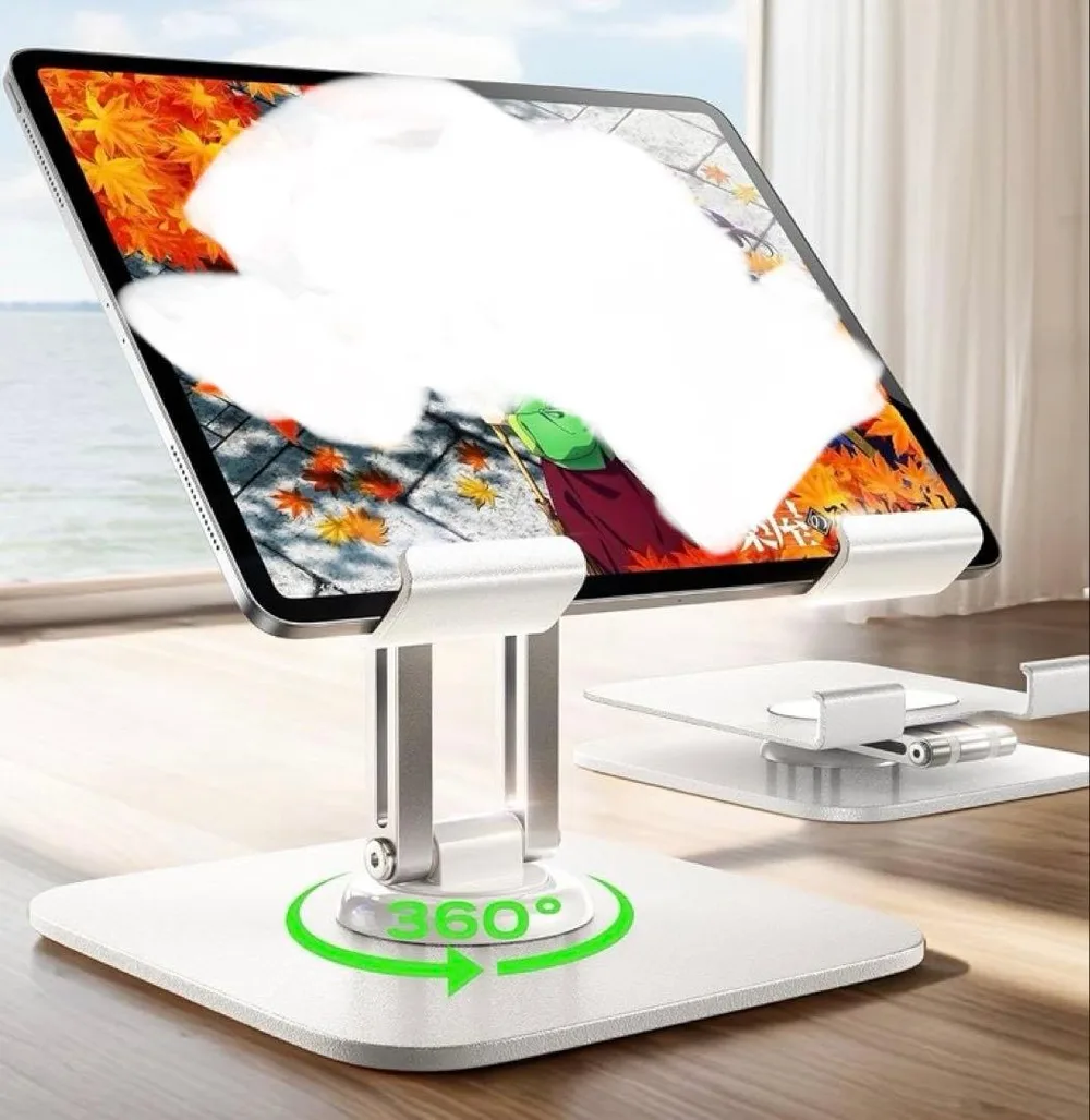 タブレットスタンド 360度回転 折りたたみ式