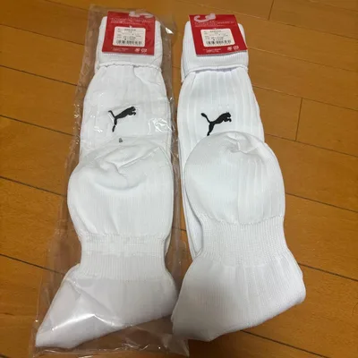 PUMA サッカー ストッキング ホワイト 25-27cm 2足