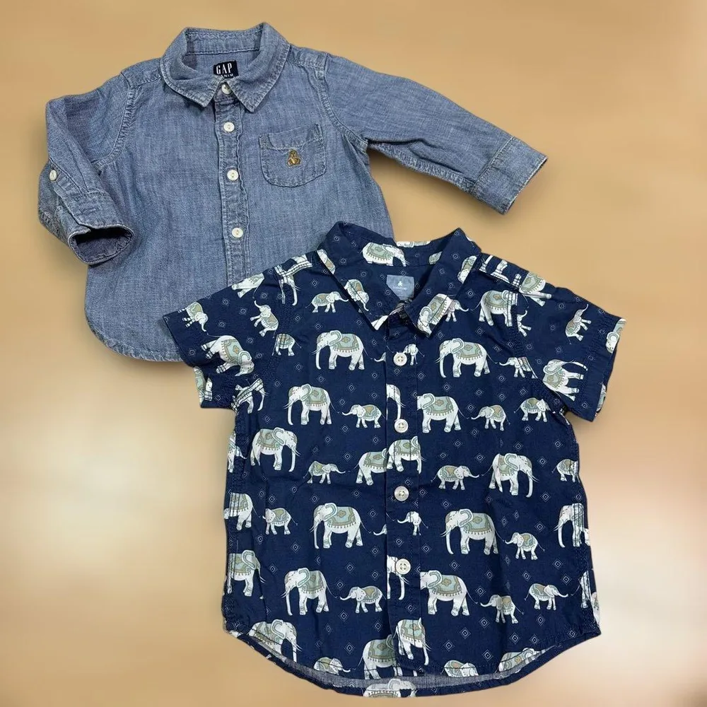 babyGap ベビー シャツ 2枚セット 70 80
