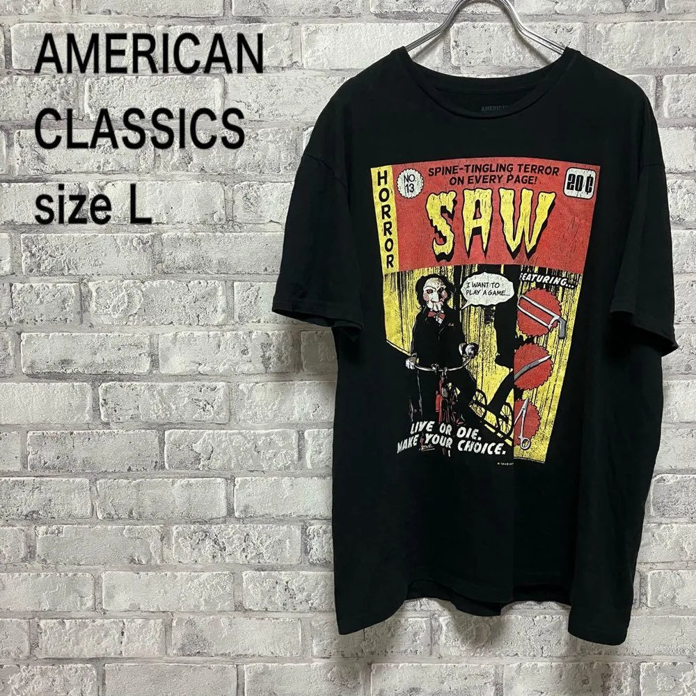 【AMERICAN CLASSICS】 Tシャツ size L ブラック