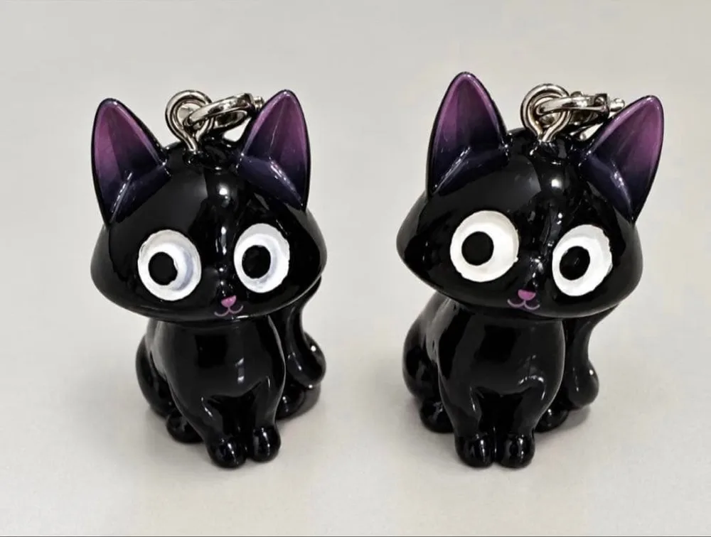 ハンドメイド 黒猫 アンブレラマーカー 2点