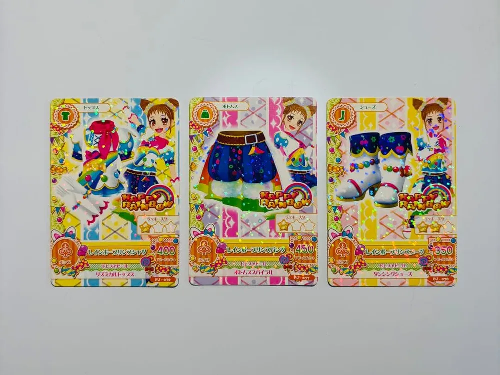 アイカツ レインボープリンスコーデ 3枚セット