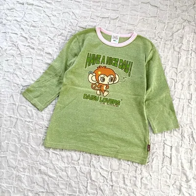 キッズ Tシャツ デイジーラバーズ 160サイズ きみどり色 グリーン ロンT
