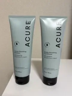 アキュア シンプリースムージングシャンプー&コンディショナー 2点セット