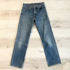 Levi's 502 濃紺 ストレートデニムパンツ W27 フェード