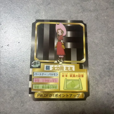 デジモンアドベンチャー 太刀川ミミ カードダス