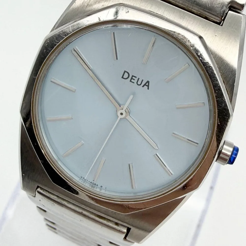 稼働品 ALBA アルバ SEIKO DEUA メンズ 腕時計 ブルー文字盤