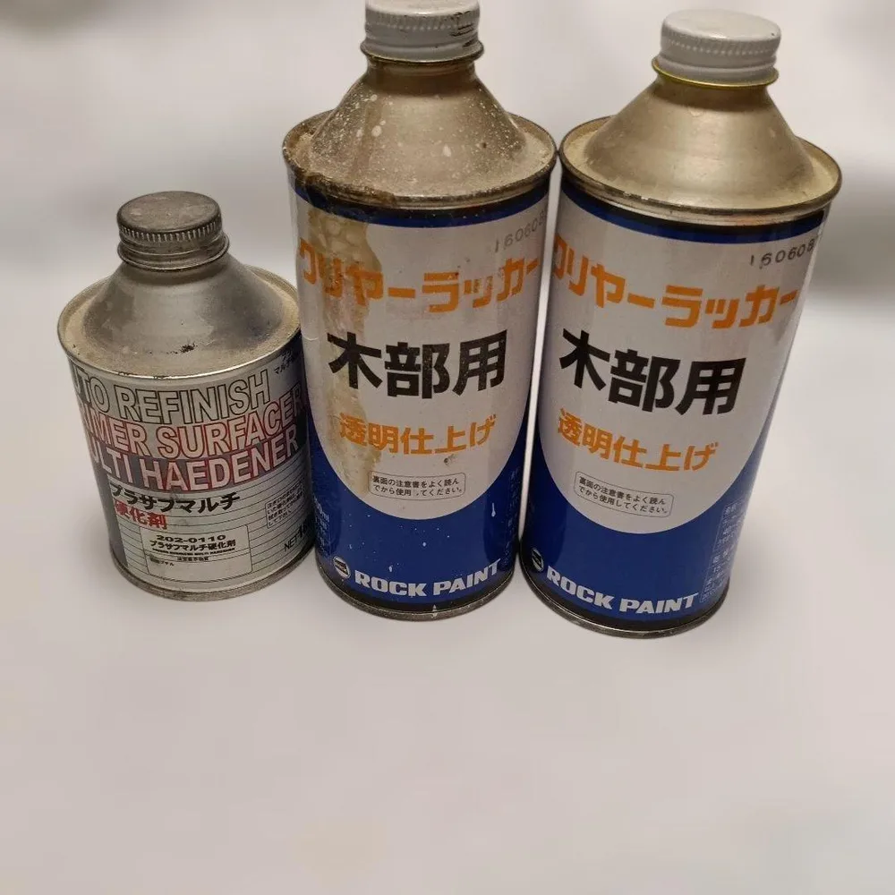 ROCK PAINT クリヤーラッカー 木部用 2本 プラサフマルチ 1本