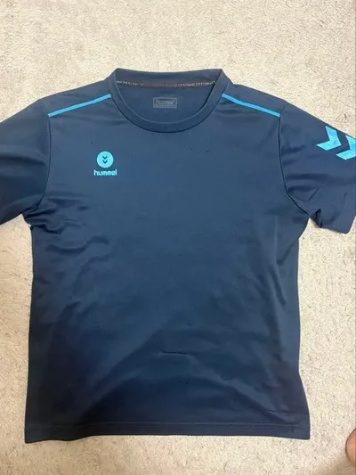 hummel 半袖Tシャツ ネイビー Mサイズ トレーニングウェア