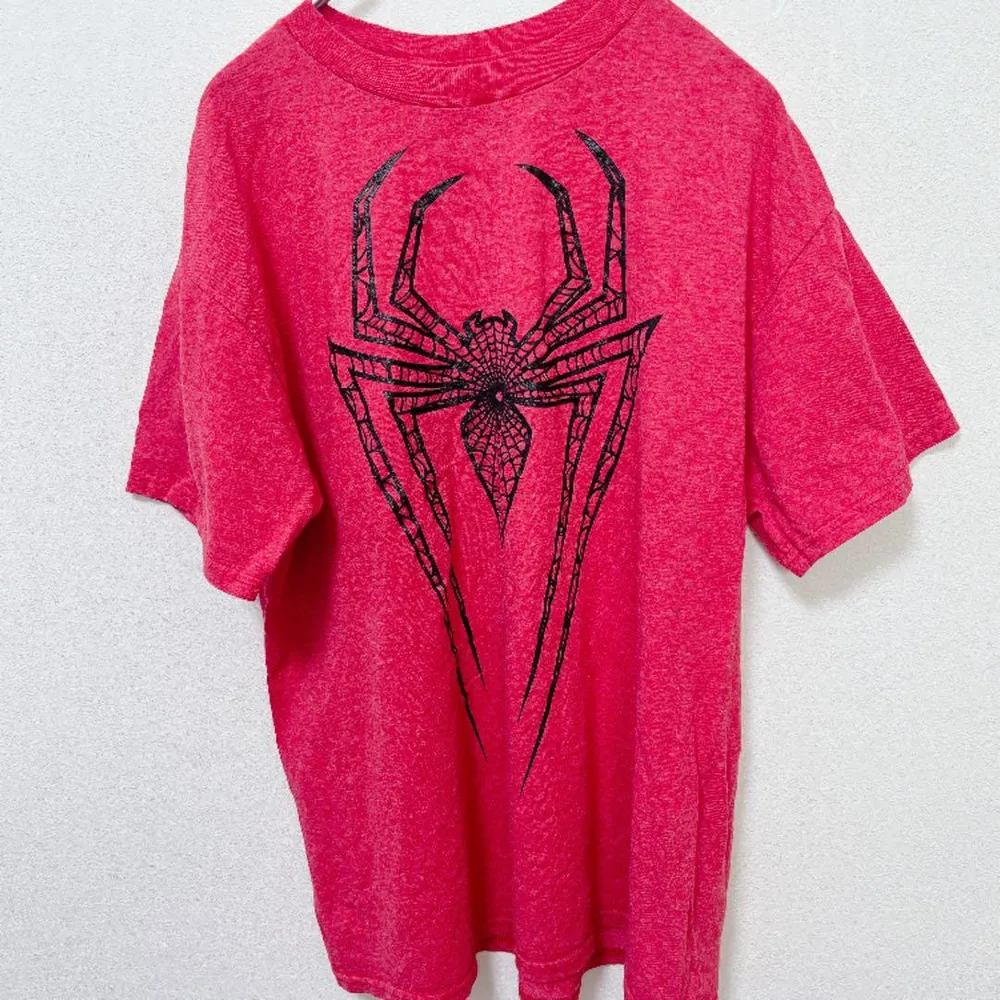 1点⭐️マーベル 半袖 クルーネック 蜘蛛 Tシャツ 【L】赤 カジュアル