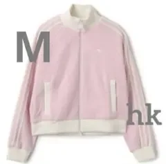 アディダスオリジナルス ベロア ニット トラックジャケット ピンク M