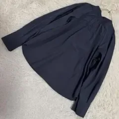 green label relaxing バックリボンブラウス ネイビー F