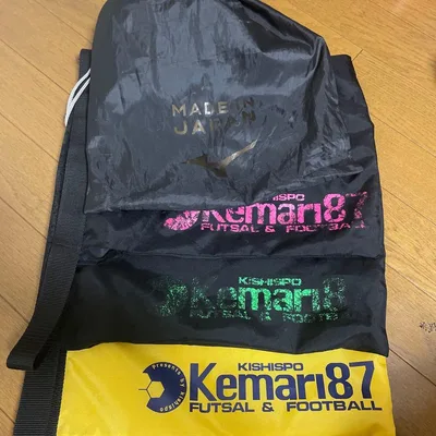 Kemari87 巾着袋 3枚セット サッカー フットサルスパイク入れ