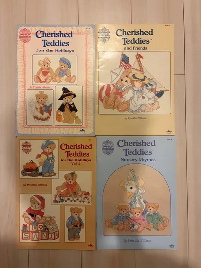 Cherished Teddies クロスステッチ図案集 洋書 4冊セット