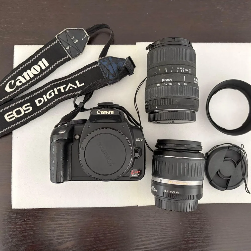 Canon EOS Kiss Digital N 本体 レンズ2本付き