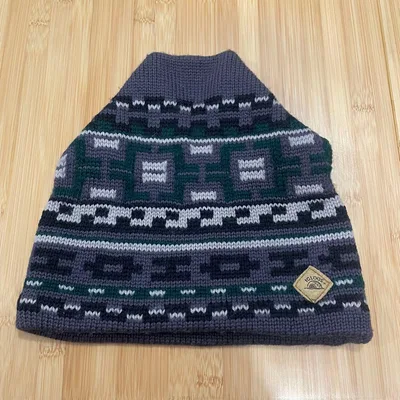 USA製 ウール100% IGLOOS 幾何学模様 ニット帽