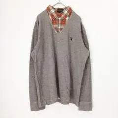 THE SCOTCH HOUSE フェイクレイヤード カットソー L