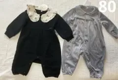 新品 バースデー 西松屋 カバーオール ロンパース 80 ④