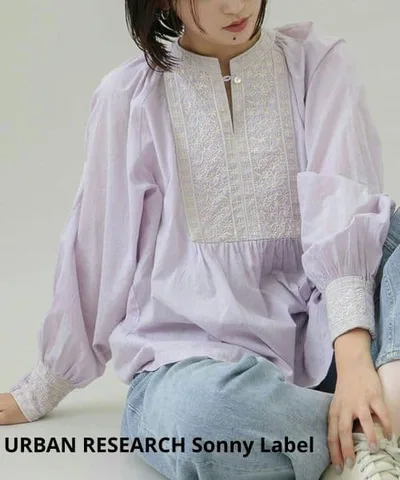 URBAN RESEARCH Sonny Label ブラウス ラベンダー