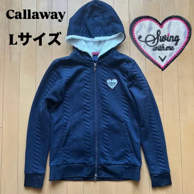 Callaway キャロウェイ ゴルフウェア ニットパーカー ジップアップ 音符