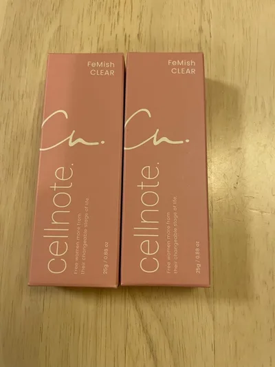 cellnote FeMish CLEAR 25g 2本セット