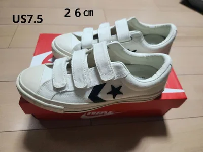 CONVERSE スニーカー26㎝ ホワイト ベルクロ