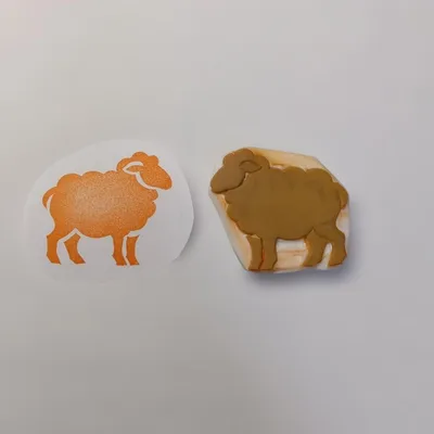 羊 ひつじ 消しゴムはんこ ハンドメイド スタンプ 年賀状 2027