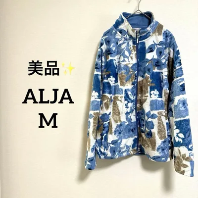 【美品✨】ALJA (M)花柄フリースジャケット